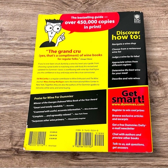 Wine for Dummies Book - Picture 2 of 2